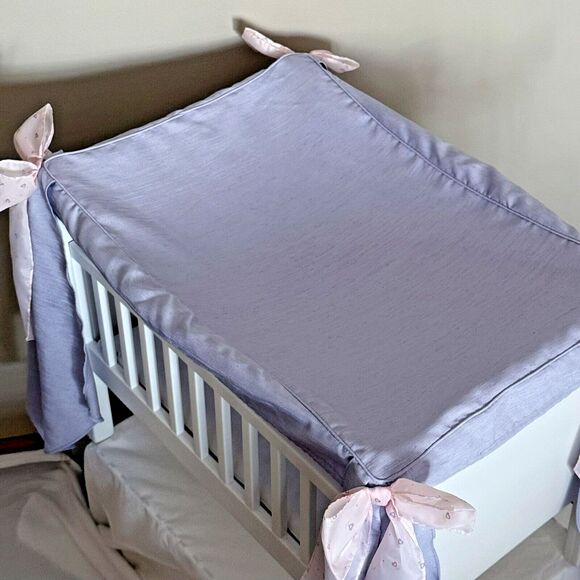 Vtg American Girl Bitty Baby CRIB CANOPY COVER ONLY Doll Bed Purple Lavender - Picture 3 of 5